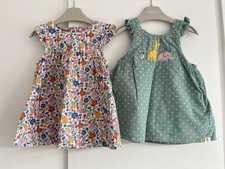 Baby Girls 0-3 Months Jojo Maman Bebe Dress Outfit Bundle Flowers Animals Spots