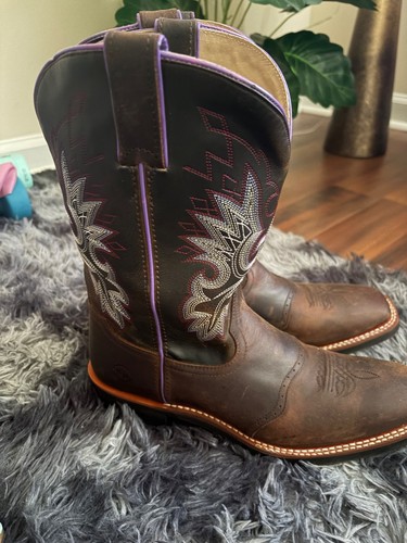 Double brown leather - double-h, western