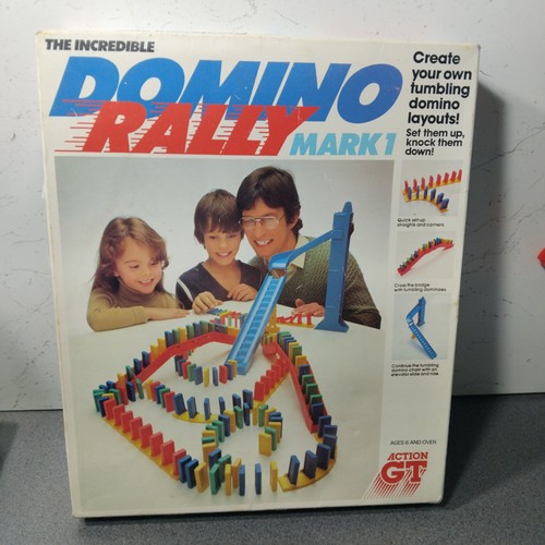 Action domino rally mark - action,