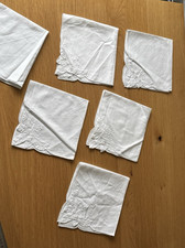 White cotton napkins - cotton, set