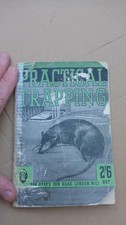 booklet  practical trapping animals vermin Carnegie Dugald Bill Cooper Anglers