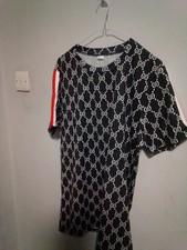 Gg T Shirt Mens Black White