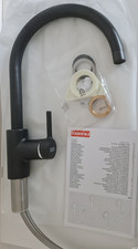 NEW - Franke Lina XL Onyx Black Kitchen Tap - Fixed XL Spout - 115.0626.020