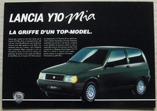LANCIA Y10 MIA Car Sales Specification Leaflet c1991 FRENCH TEXT