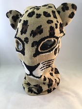 Full Print Face Mask Colour Leopard Animal One Size Halloween Party Kids Adults