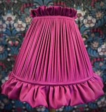 Fuchsia Pink Gathered Ruffled