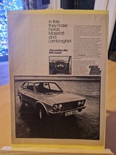 Original 1973 Fiat 128 Coupe Advert