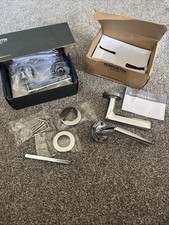 2 Carlisle Brass Door Handle Serozzetta Uno Lever Round Rose Chrome READ