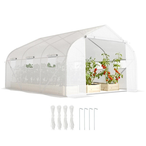 Outsunny walk polytunnel - outsunny, walk-in