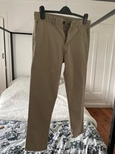 George asda mens neutral beige slim leg jeans trousers summer