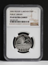 2000 silver piedfort - silver, 50p
