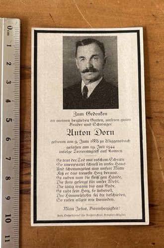 Original ww2 german death card - original,