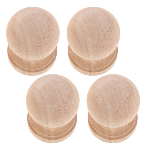 Pcs decorative wood finials - 4,