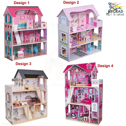 Childrens wooden dolls house - childrens,