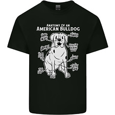 American Bulldog Anatomy Funny Dog Mens Light Cotton T-Shirt