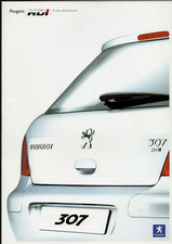 Peugeot 206 GTi HDi & 307 XSi HDi 2004 UK Market Foldout Sales Brochure