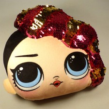 LOL Surprise ROCKER Flippable Sequin 9" Cushion Pink Gold (Play By Play)