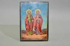 Antique religious hand painted
