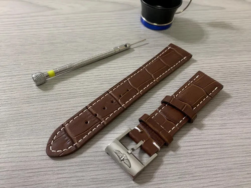 20mm breitling brown leather - breitling,