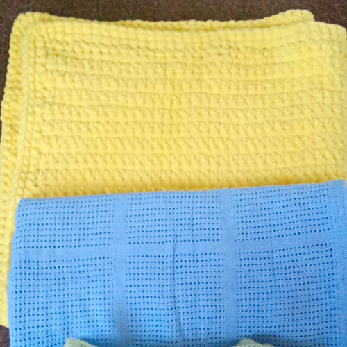 Set crib knit crochet - 3, knit/crochet