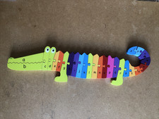 Wooden crocodile alphabet - wooden,