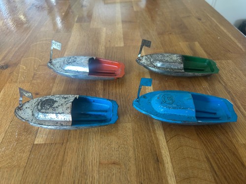 Vintage tin pop - tin, boats