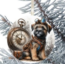 Border Terrier Dog Hanging Bauble Gift Present Decoration Christmas 