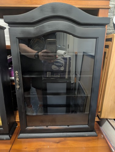 Vintage curio display cabinet - vintage,