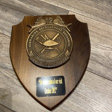 Vintage U.S. Navy's Submarine Development Squadron 12 Wooden Plaque