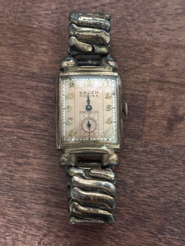 Vintage gruen curvex 10kt gold - vintage,