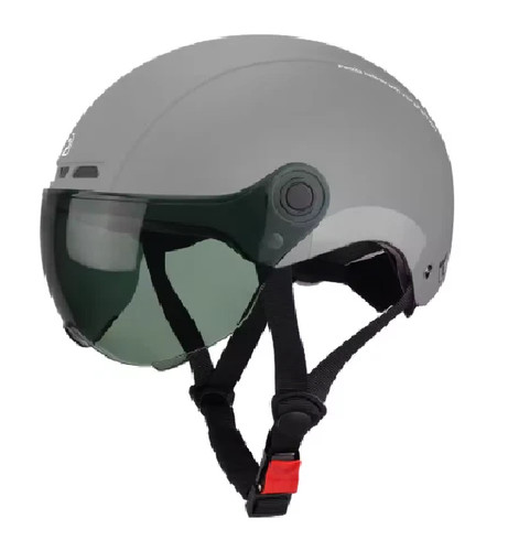 Cycling helmet goggles - helmet, lens