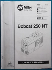 MILLER BOBCAT 250-NT 250NT WELDER GENERATOR OWNERS OPERATION MAINTENANCE MANUAL