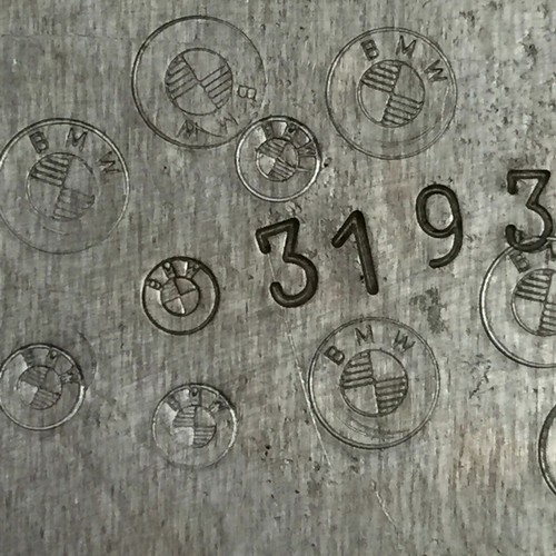 Punch stamp for bmw - punch, logo