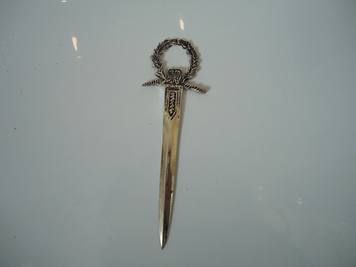 Silver plated letter - silver, opener