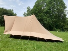 Iconic Dutch Vintage Canvas Pyramid Tent Model Tureluur (4 persons)