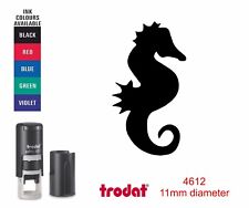 Seahorse Rubber Stamp 11mm pocket size, customer reward, loyalty card scheme