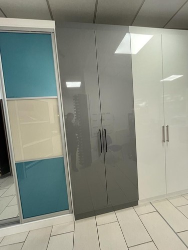 Gloss grey bespoke wardrobe - , |