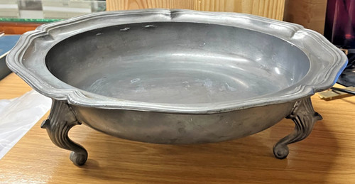 Vintage large pewter - vintage, 12"