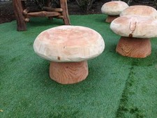 Handcrafted Wooden Mushroom