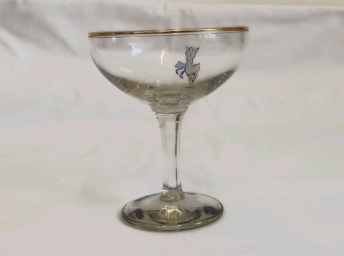 Babycham vintage glass - babycham,