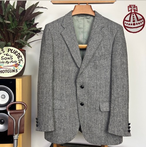 Harris tweed charcoal - tweed, (40r)