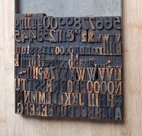 Wooden letterpress printing - wooden,
