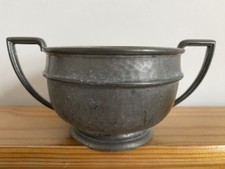 Vintage Hammered Period Pewter Tableware (Sugar Bowl?)