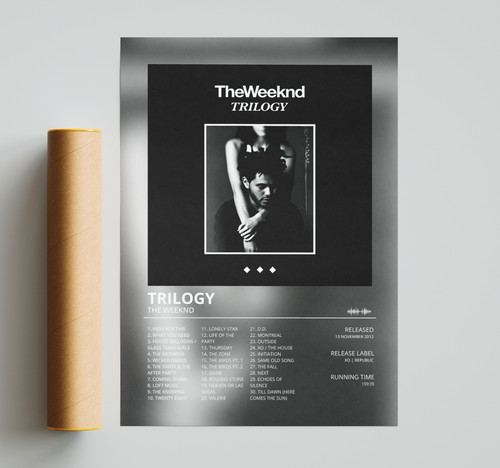 The weeknd trilogy poster - weeknd,