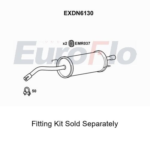 Rear muffler silencer - muffler,