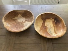 SAVE 50%!!! Teak Root Wooden Regular Table Bowl Large - Diameter 40cm Approx