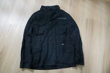 Fingercroxx Miltary Black Hooded Jacket Mens L