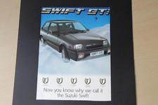 Original 1987 magazine advert SUZUKI SWIFT GTi frame-ready wall-art 
