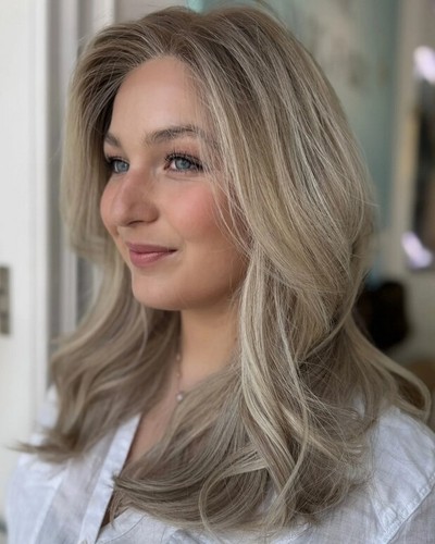Highlight blonde human hair - highlight,