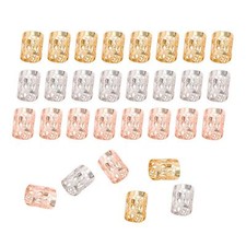 30Pcs Dreadlocks Beads Rings